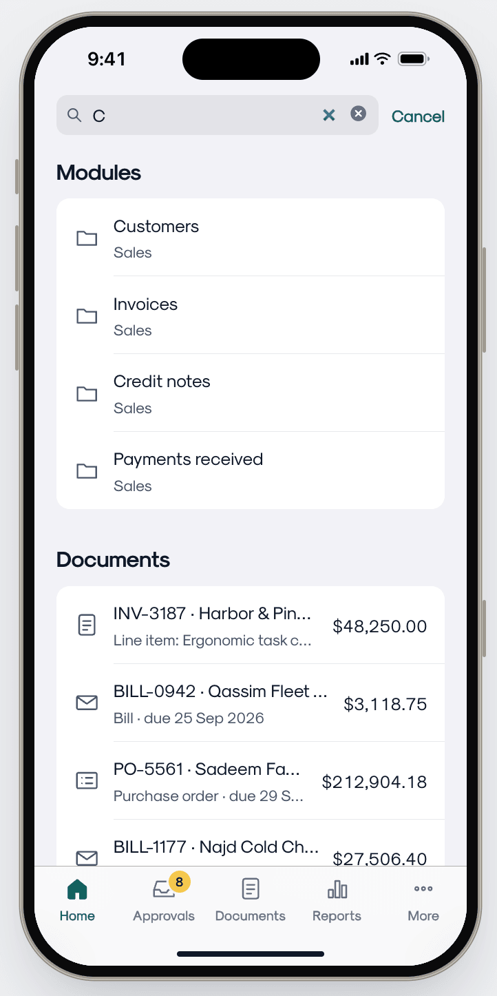 Search results for “C” grouped into modules and documents